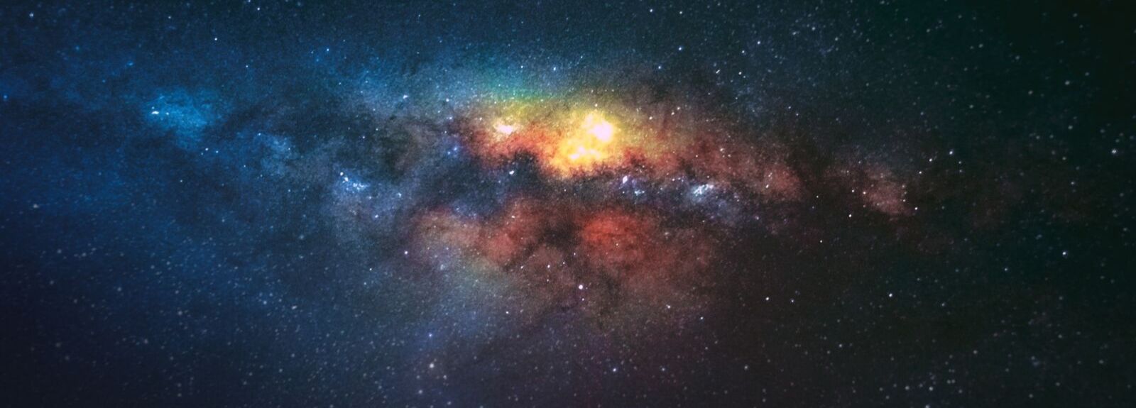Colourful image of space