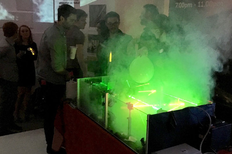 Laser display at an EPS event