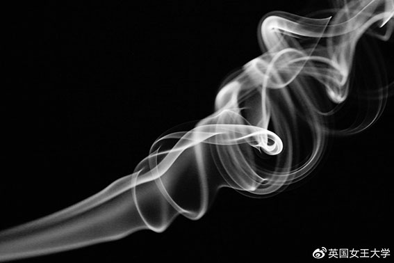 Smoke on a black background