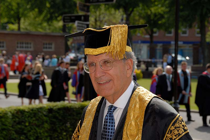 Senator George J. Mitchell attending a Summer graduation at Queen's University Belfast