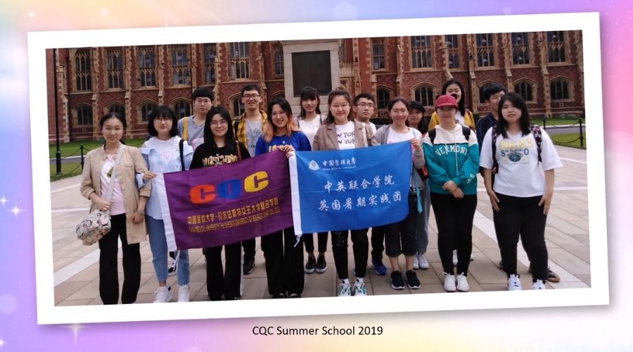 CMU students holding a banner