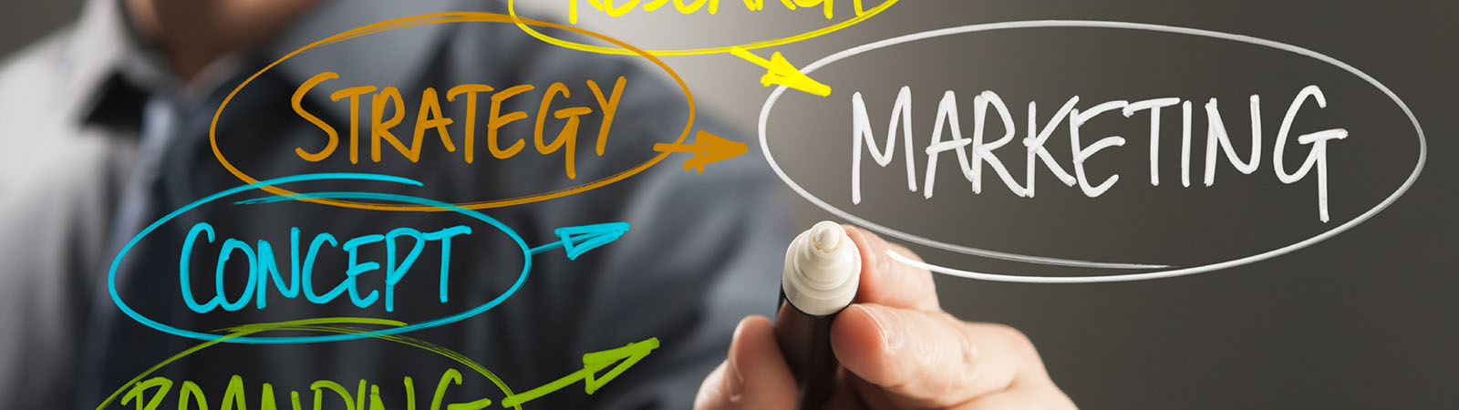 Writing on a blackboard