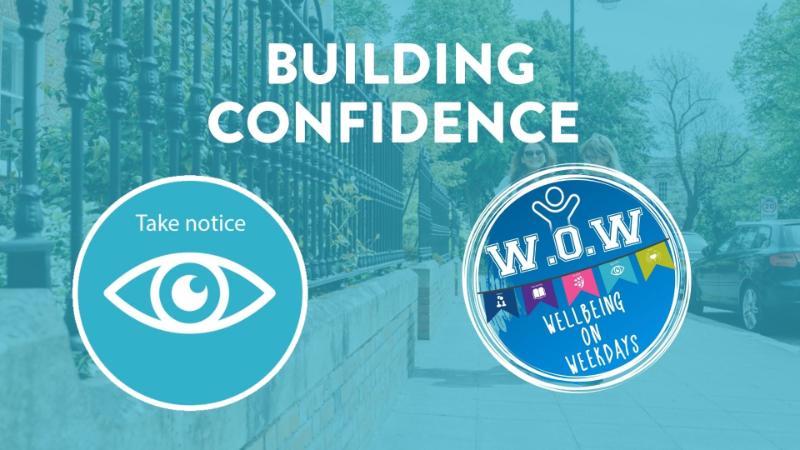Graphic for WOW event week 9 building confidence mindfulness session