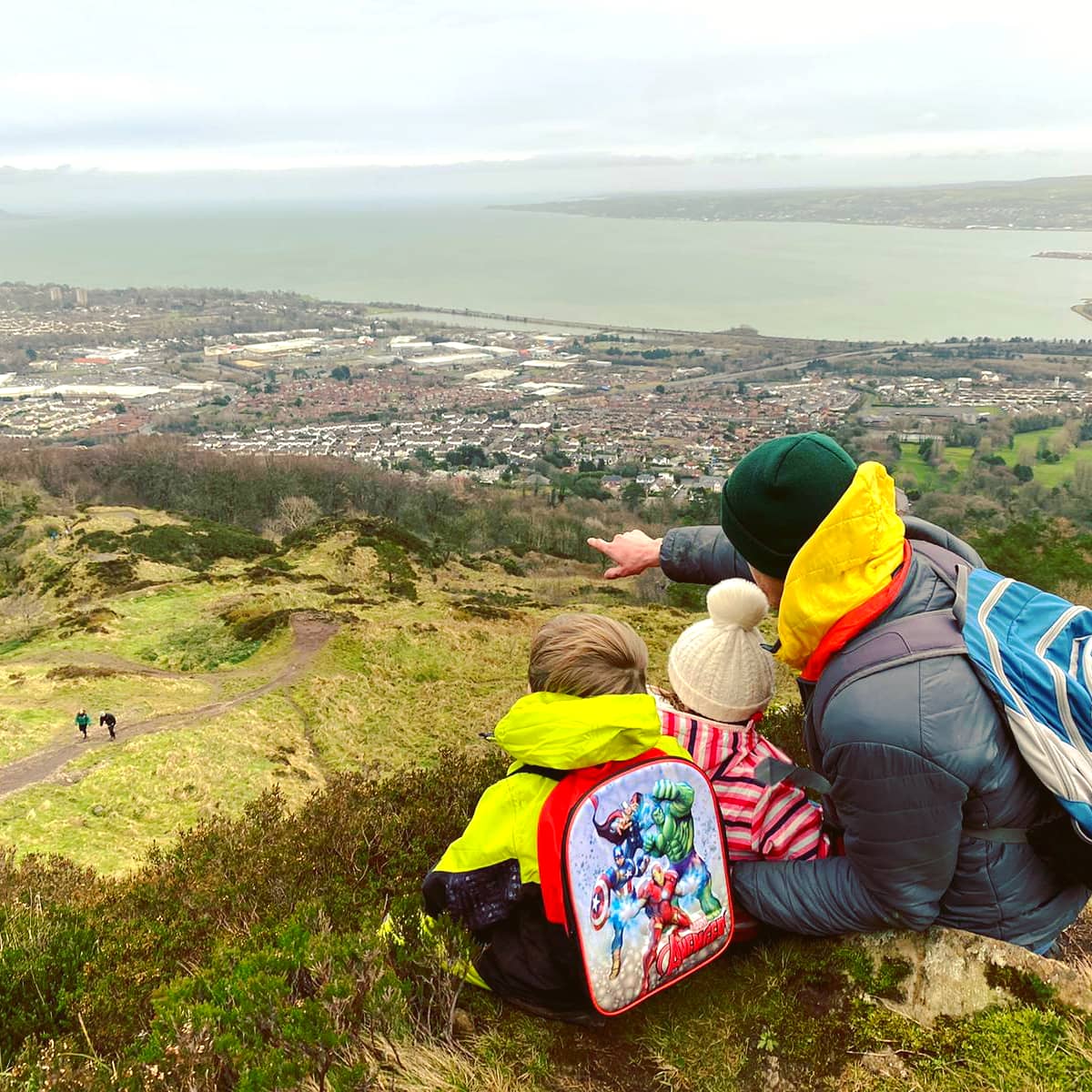 Cavehill with father and children