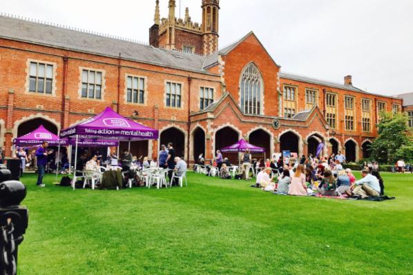 Purple Garden Party in the QUAD