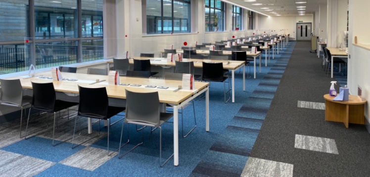Image of the Biomedical Library study spaces