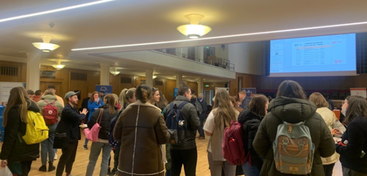 Students gathered in Whitla Hall for PGCE Fair