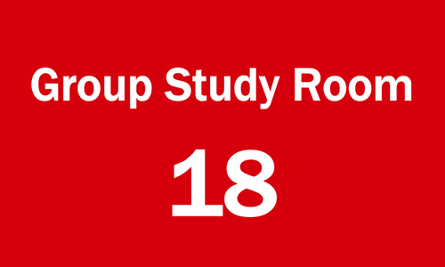 Example of a group study room label