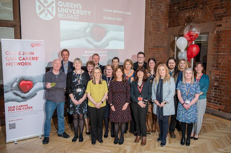 Image shows members of the Carers Network at their network lunch in March 2022.