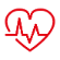 Image shows a heart icon with waves showing a heart rate