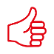 Image shows a thumbs up icon
