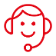 Image shows an icon of a person wearing a headset