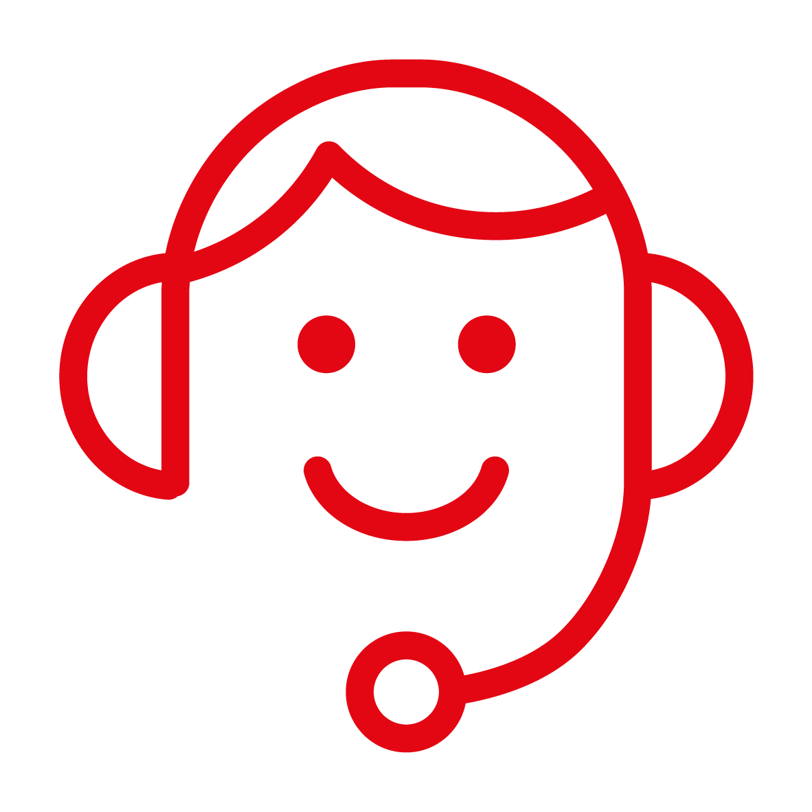 Image shows an icon of a person wearing a headset