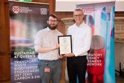 LEAF Sustainability Champion of the Year, awarded to Jim Sloan (WWIEM).