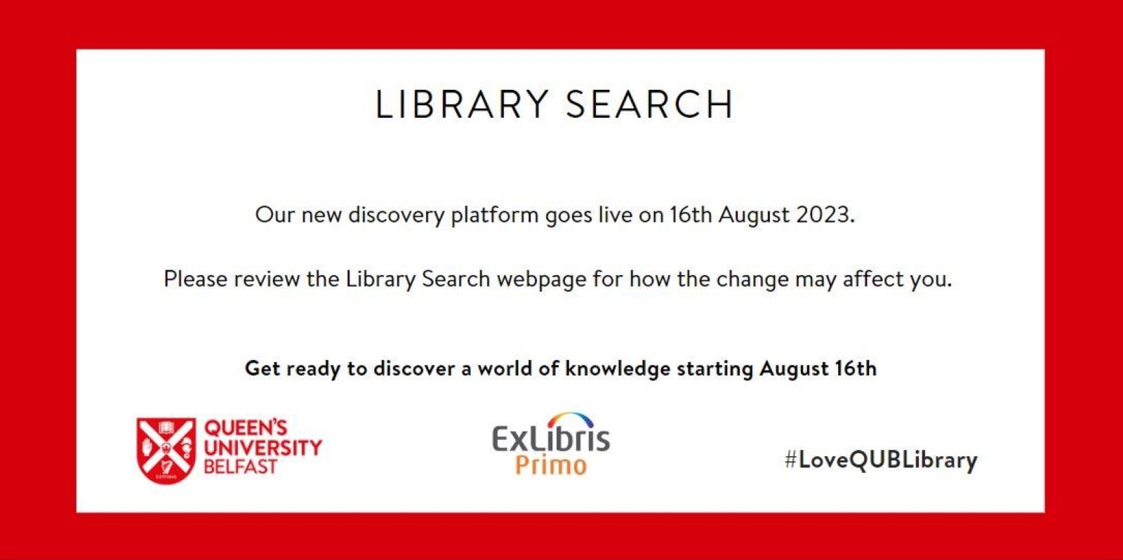 Infographic - Library Search Changes August 2023