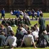 Students on Lawn