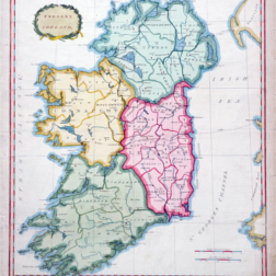 Map of Ireland from Ewart Map  Collection