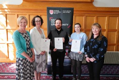 Sir Thomas Dixon recipients with Scholarship and Award Group representatives