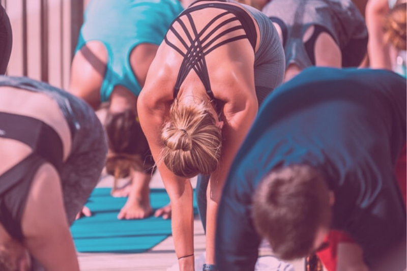 Woman doing yoga