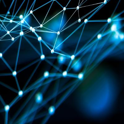 Abstract 3D structure with Spheres and lines