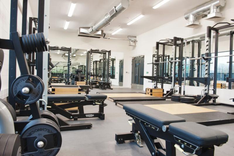 Image shows a gym in Queen's Sport