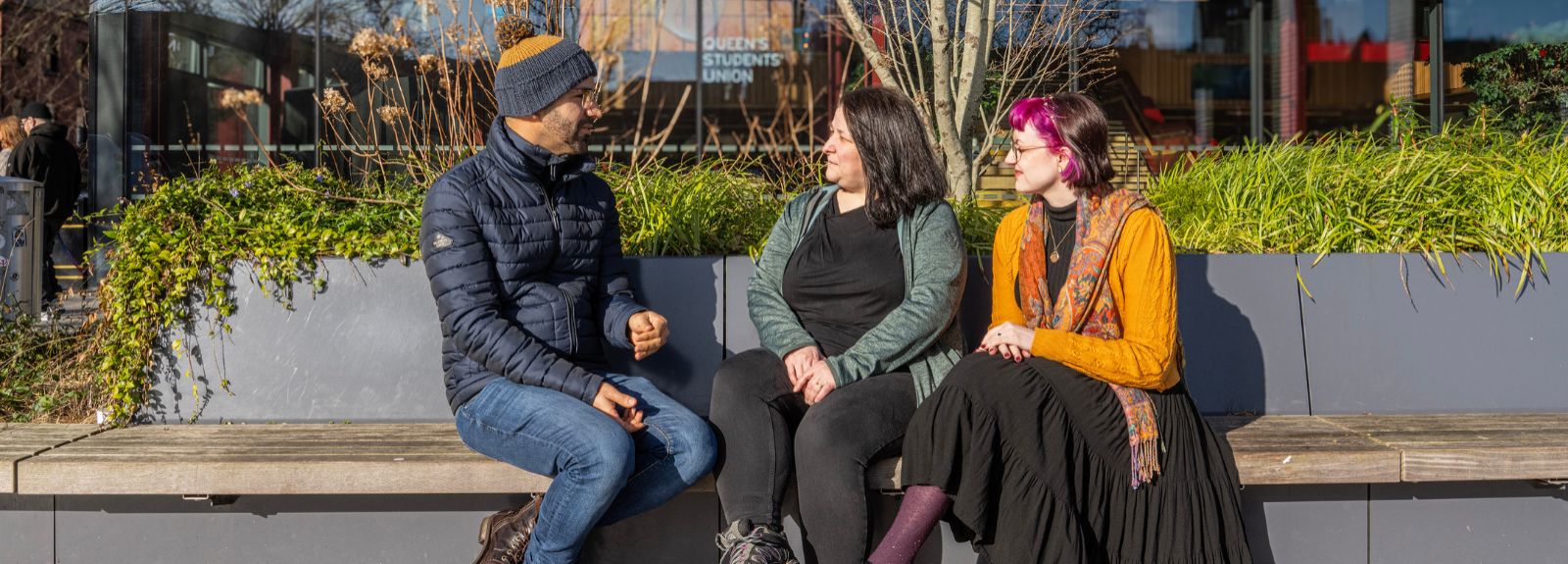 mature students in the quad