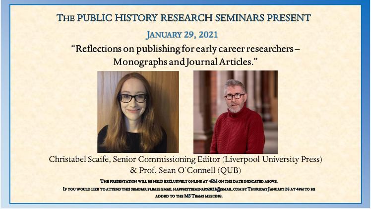 History Research Seminar 29 January 2021