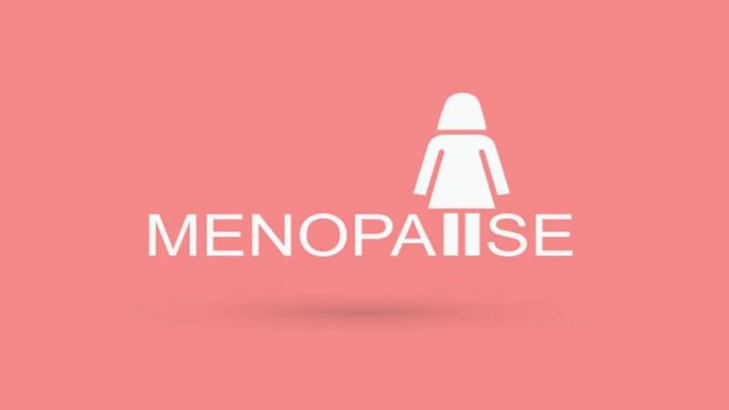 Menopause title with female figure