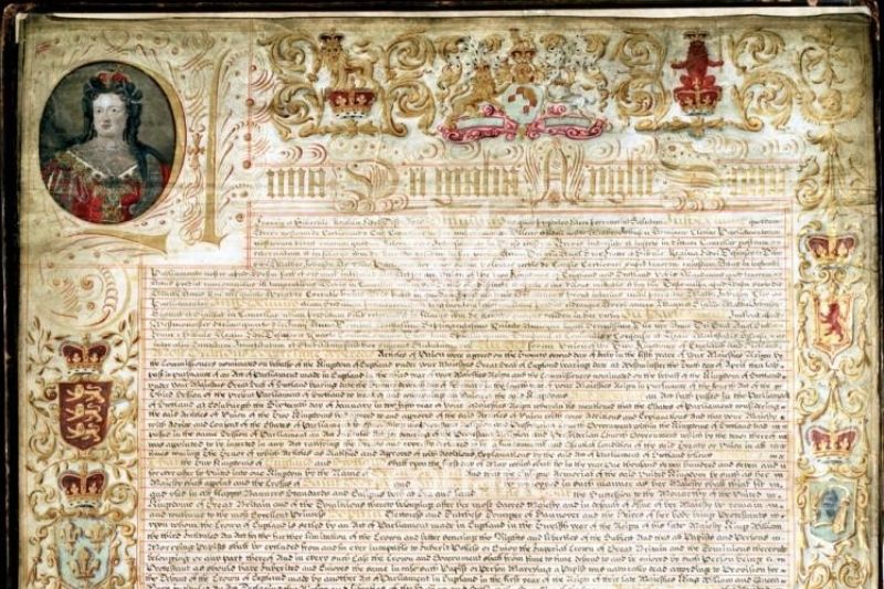 Act of Union colourised