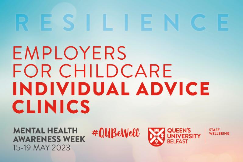 Image reads: Employers for Childcare - Individual Advice Clinics