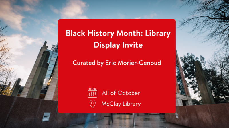 BHM Library Display Invite