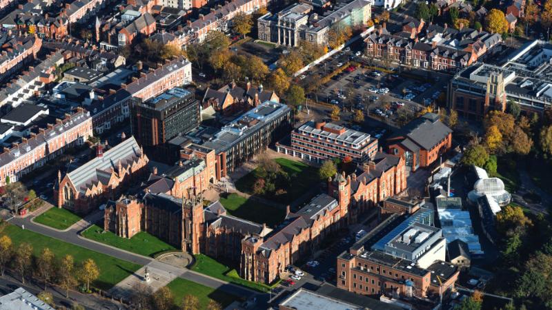 Aerial view of the main site