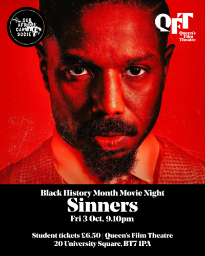 QFT screening of Sinners poster