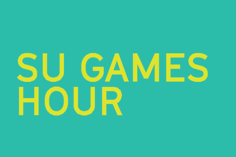 graphic that says, "su games hour"