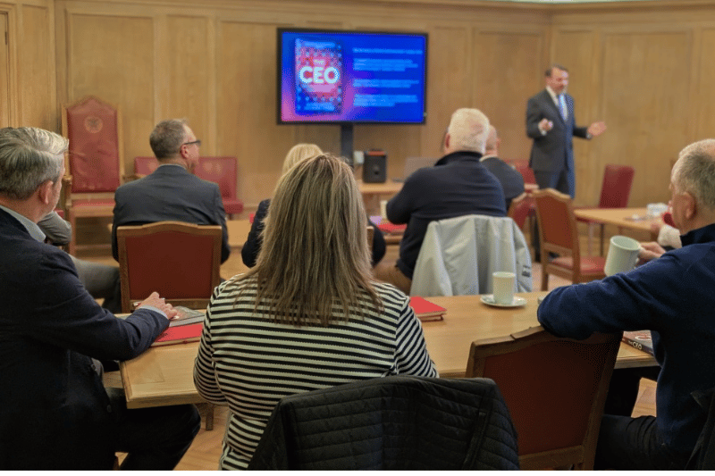 Attendees at an Access the Expert series in the Senate Room