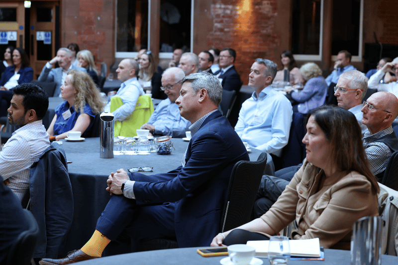 Guests attending a Chief Executives' Club event at Riddel Hall