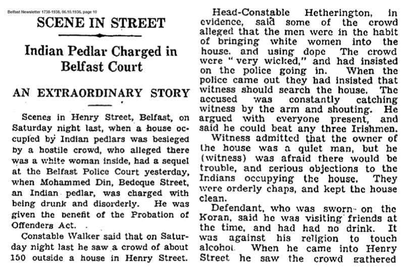 Clipping of story from 1930s edition of News Letter, under headline: 