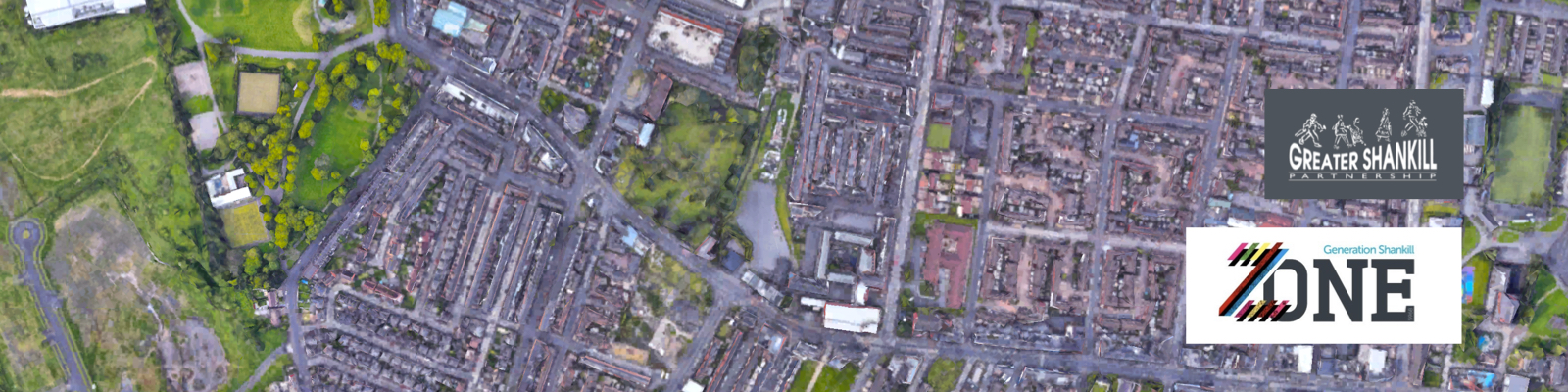 Aerial view of the Shankill area