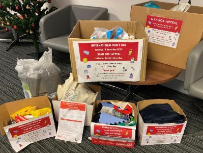 Just some of the very kind donations from Staff across the Faculty to the International Men's Day 'Man Box' Appeal in aid of the Welcome Organisation Belfast