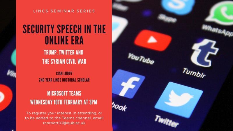 Security speech in the online area: Trump, Twitter and the Syrian civil war