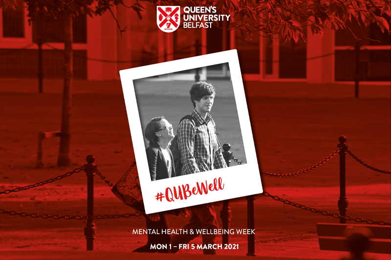 QUB Be Well week advert