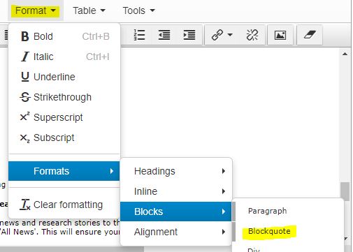 How to blockquote