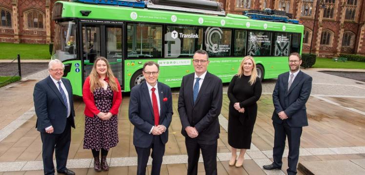 PVC and bus in front of Lanyon