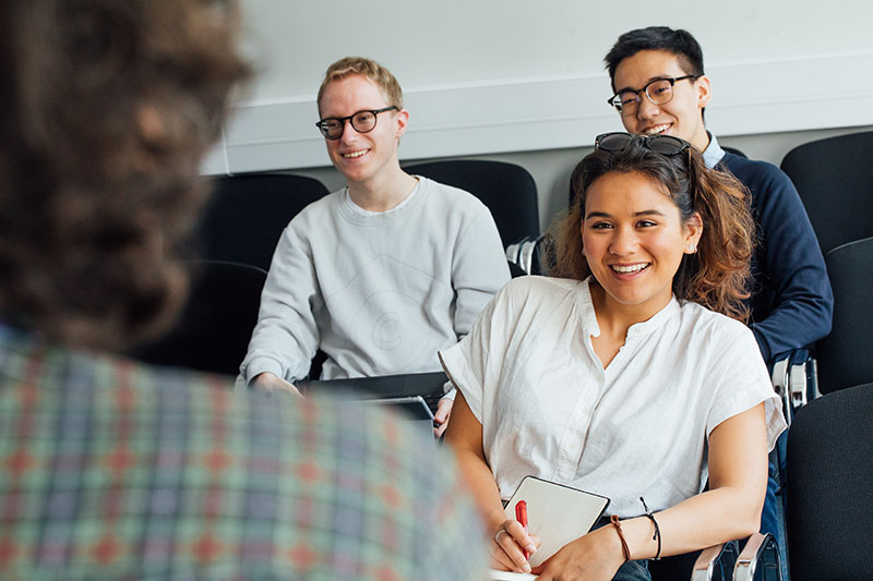 Students sitting in a lecture