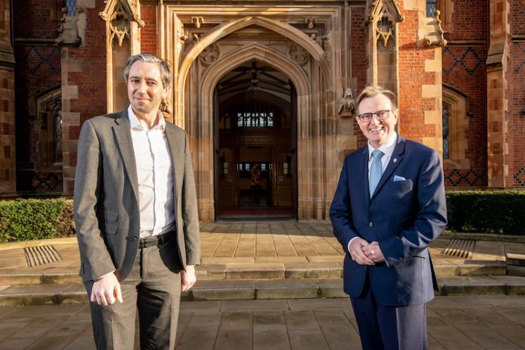 Irish F&HE Minister Simon Harris and the VC