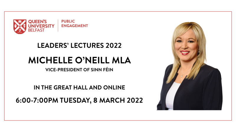 Michelle O'Neill MLA event slide