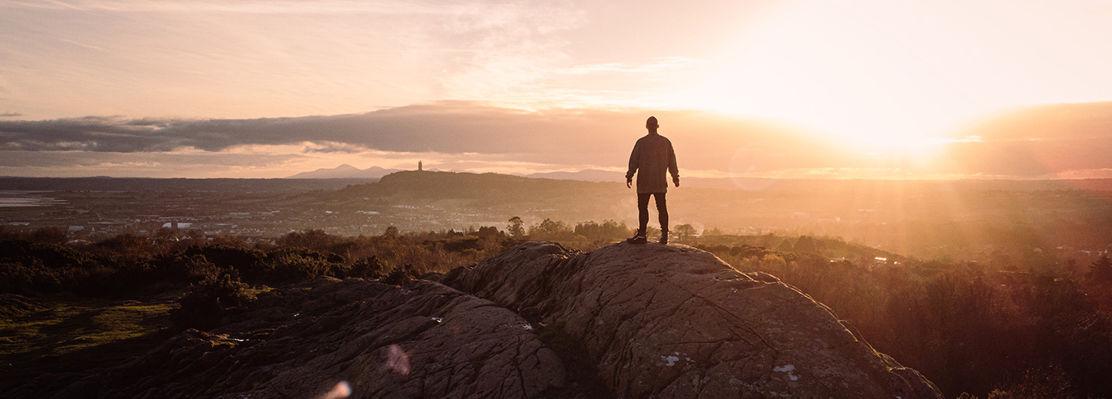 Person looking over Belfast