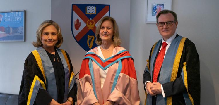 Queen’s University Chancellor Secretary Hillary Rodham Clinton, Anne Anderson, VC Ian Greer