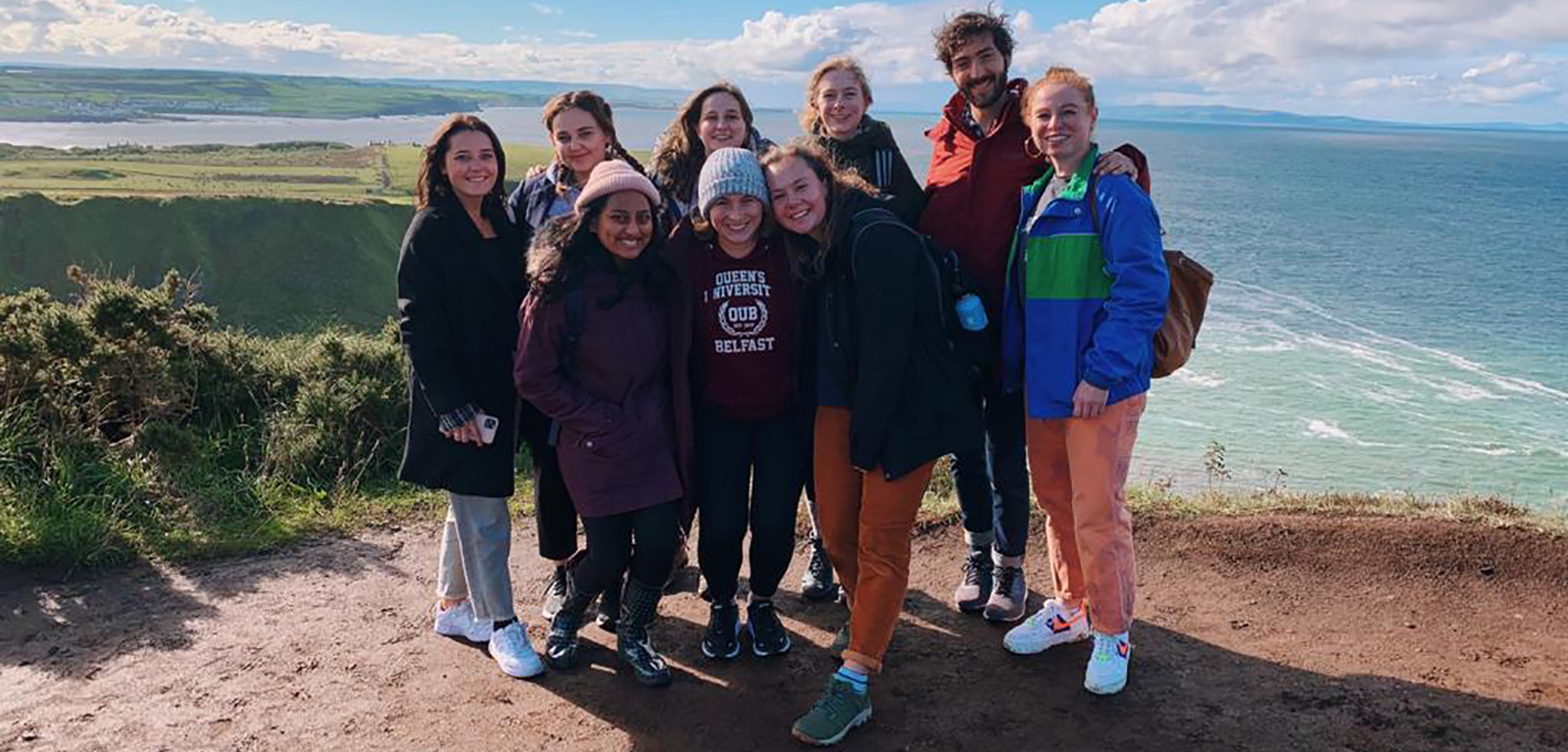 Group of students at Giant's Causeway