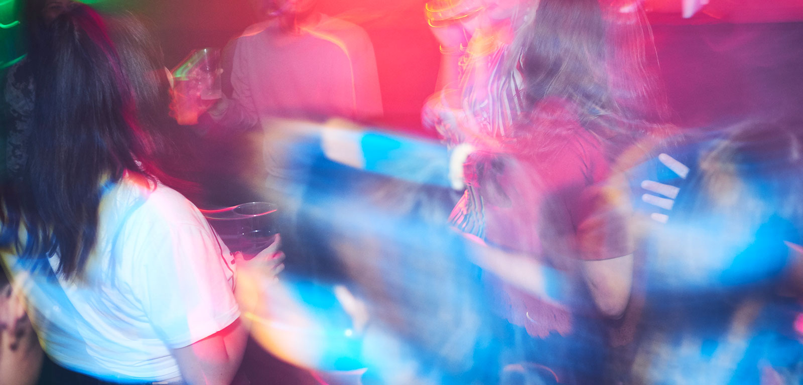 abstract image of students clubbing